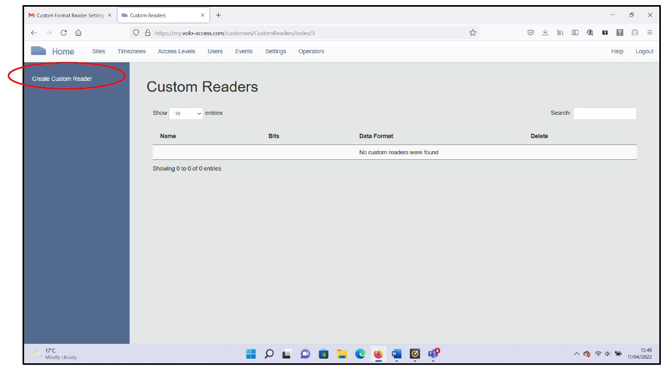 Create Custom Reader