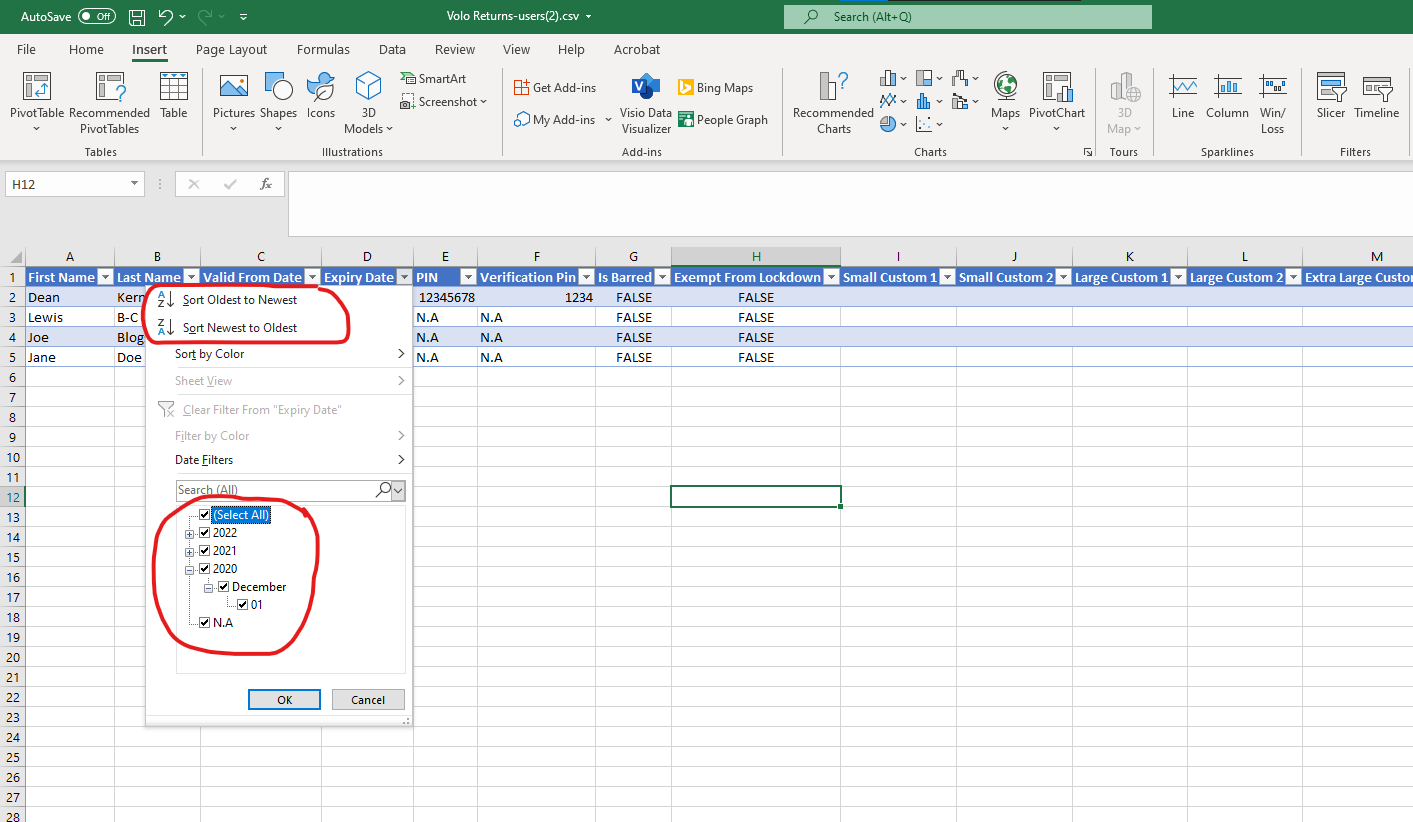 Filtering &amp; Sorting Data