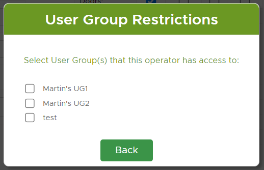 User Group List